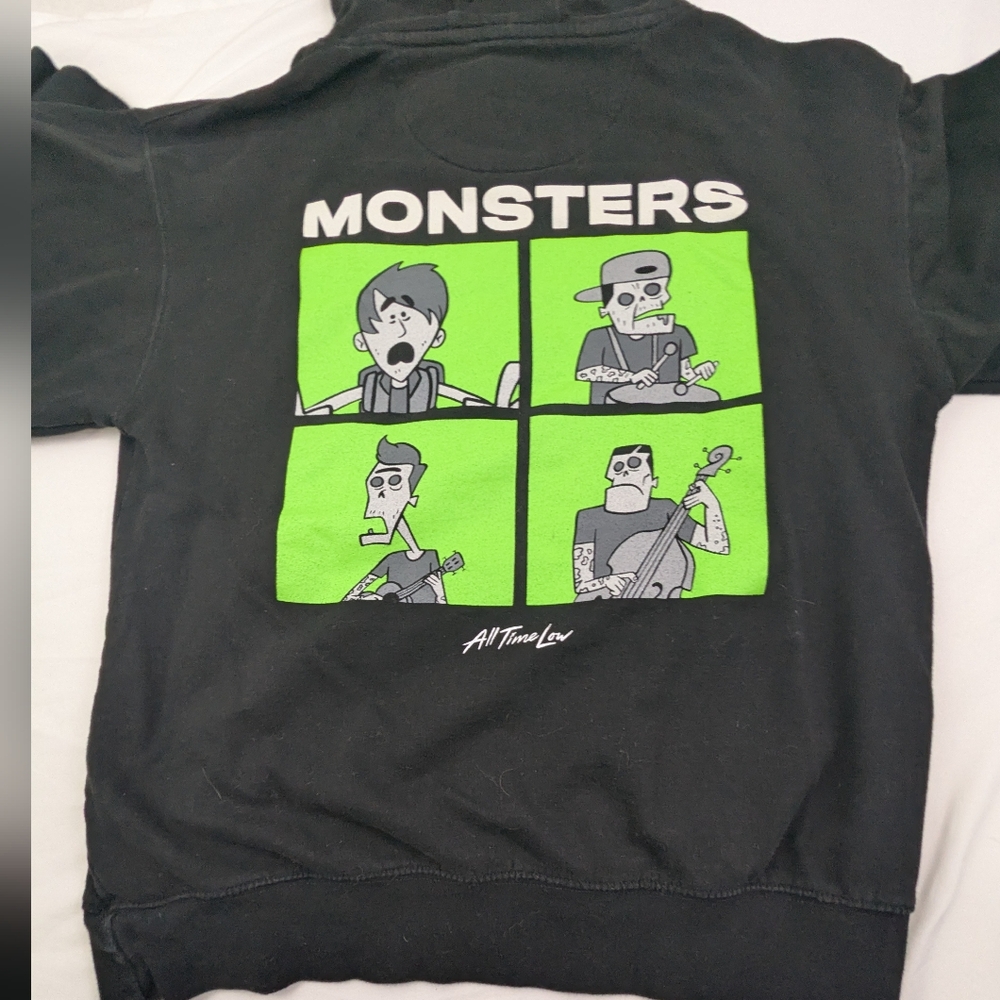 All Time Low Monsters NWOT Black Hoodie Size Medium